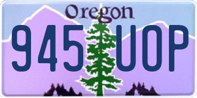 OR license plate 945UOP