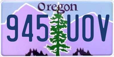 OR license plate 945UOV