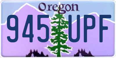 OR license plate 945UPF