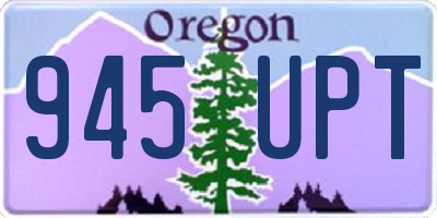 OR license plate 945UPT