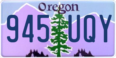 OR license plate 945UQY