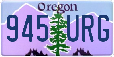 OR license plate 945URG