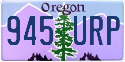 OR license plate 945URP