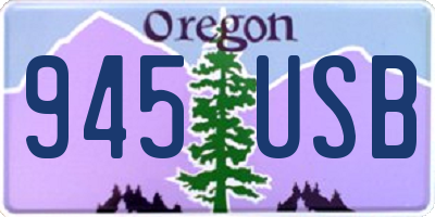 OR license plate 945USB