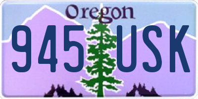 OR license plate 945USK