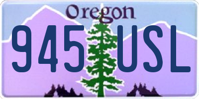 OR license plate 945USL