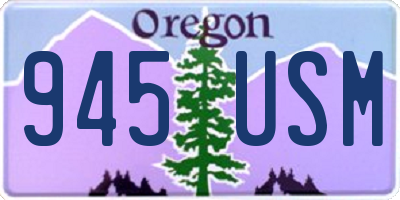 OR license plate 945USM