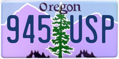 OR license plate 945USP