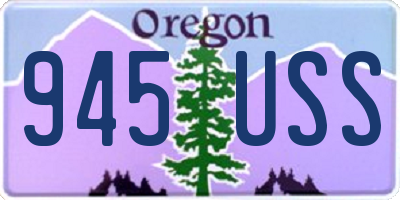 OR license plate 945USS