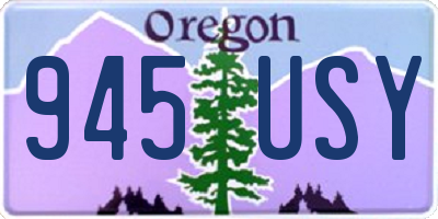 OR license plate 945USY