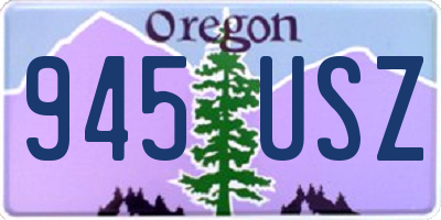 OR license plate 945USZ