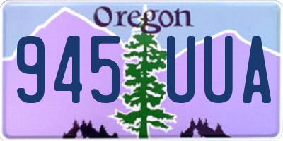 OR license plate 945UUA