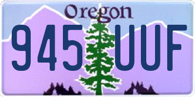 OR license plate 945UUF