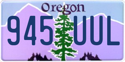 OR license plate 945UUL