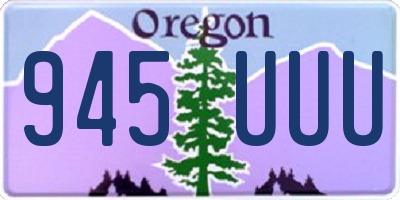 OR license plate 945UUU