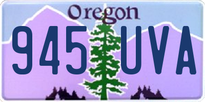 OR license plate 945UVA