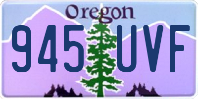 OR license plate 945UVF