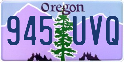 OR license plate 945UVQ