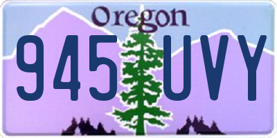 OR license plate 945UVY