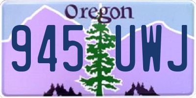 OR license plate 945UWJ
