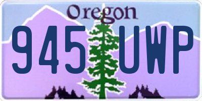 OR license plate 945UWP
