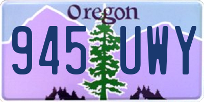 OR license plate 945UWY