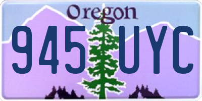 OR license plate 945UYC