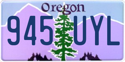 OR license plate 945UYL