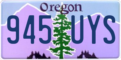 OR license plate 945UYS