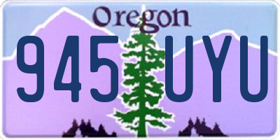 OR license plate 945UYU