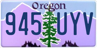 OR license plate 945UYV