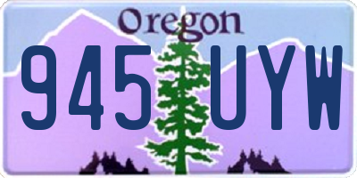 OR license plate 945UYW