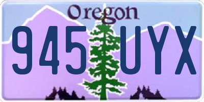 OR license plate 945UYX