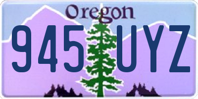 OR license plate 945UYZ