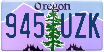 OR license plate 945UZK