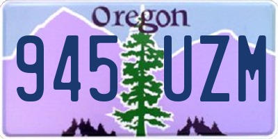 OR license plate 945UZM