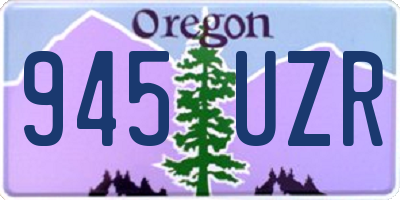 OR license plate 945UZR