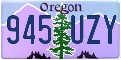 OR license plate 945UZY
