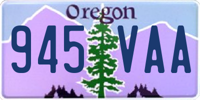 OR license plate 945VAA