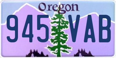 OR license plate 945VAB