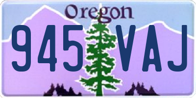 OR license plate 945VAJ
