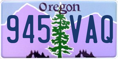 OR license plate 945VAQ