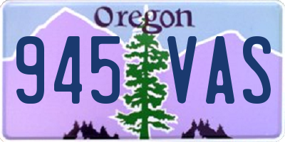 OR license plate 945VAS