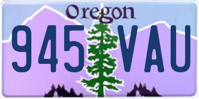 OR license plate 945VAU