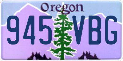 OR license plate 945VBG