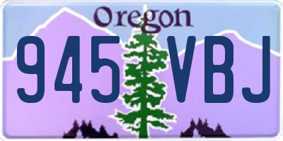 OR license plate 945VBJ