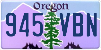 OR license plate 945VBN