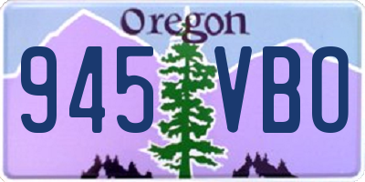 OR license plate 945VBO