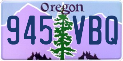 OR license plate 945VBQ