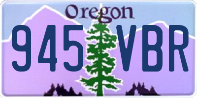 OR license plate 945VBR